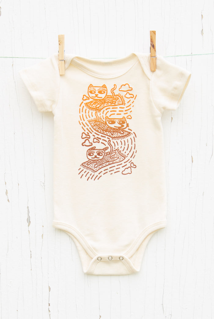 Carpet Cats - Natural Infant Onesie