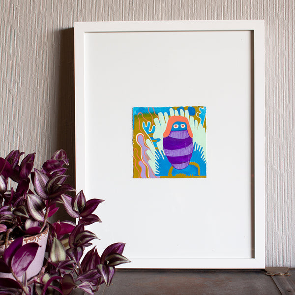 I am a Caterpillar, Yes I am - Original Painting