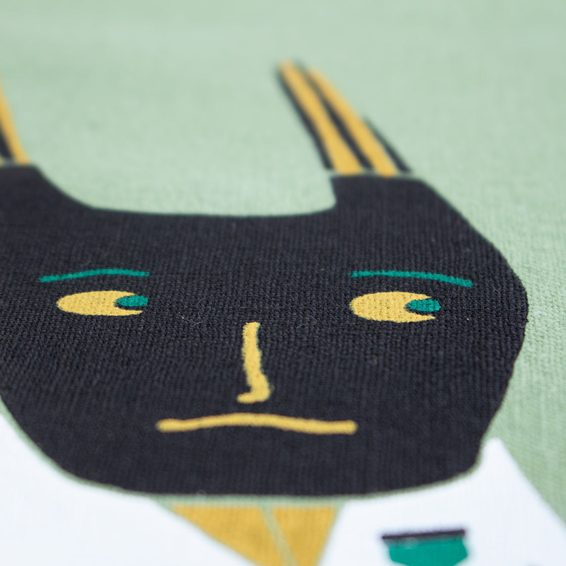 Too Close? - Silk-Screened Art Print on Fabric