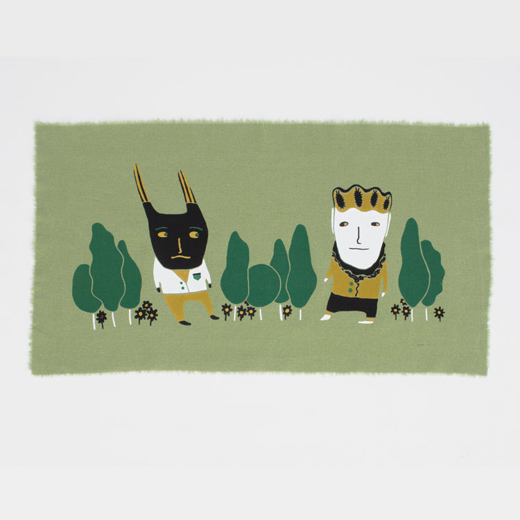 Too Close? - Silk-Screened Art Print on Fabric