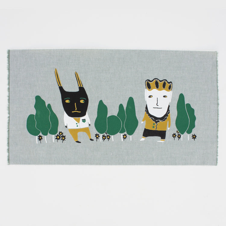 Too Close? - Silk-Screened Art Print on Fabric