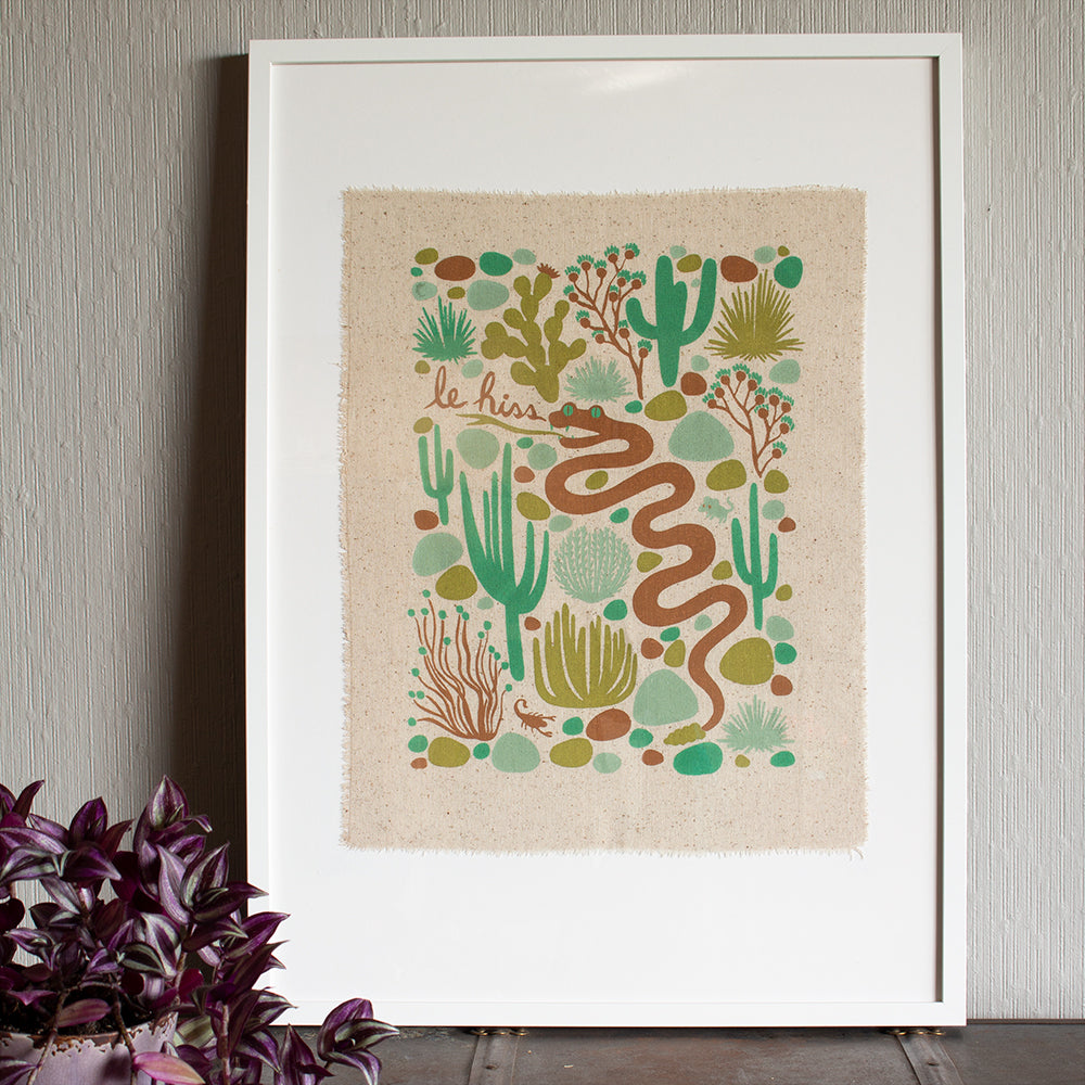 Le Hiss - Silk-Screened Art Print on Fabric