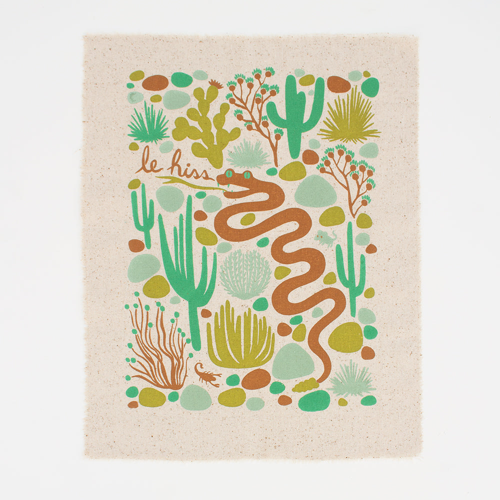 Le Hiss - Silk-Screened Art Print on Fabric
