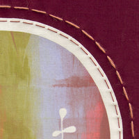 Ink Mix No.1 - Burgundy Fabric Wall Hanging