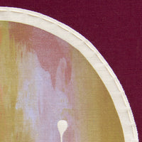 Ink Mix No.1 - Burgundy Fabric Wall Hanging