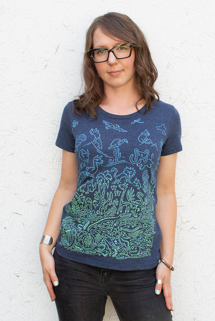 Sea to Sky Ombre - Dusk Blue Women's T-shirt