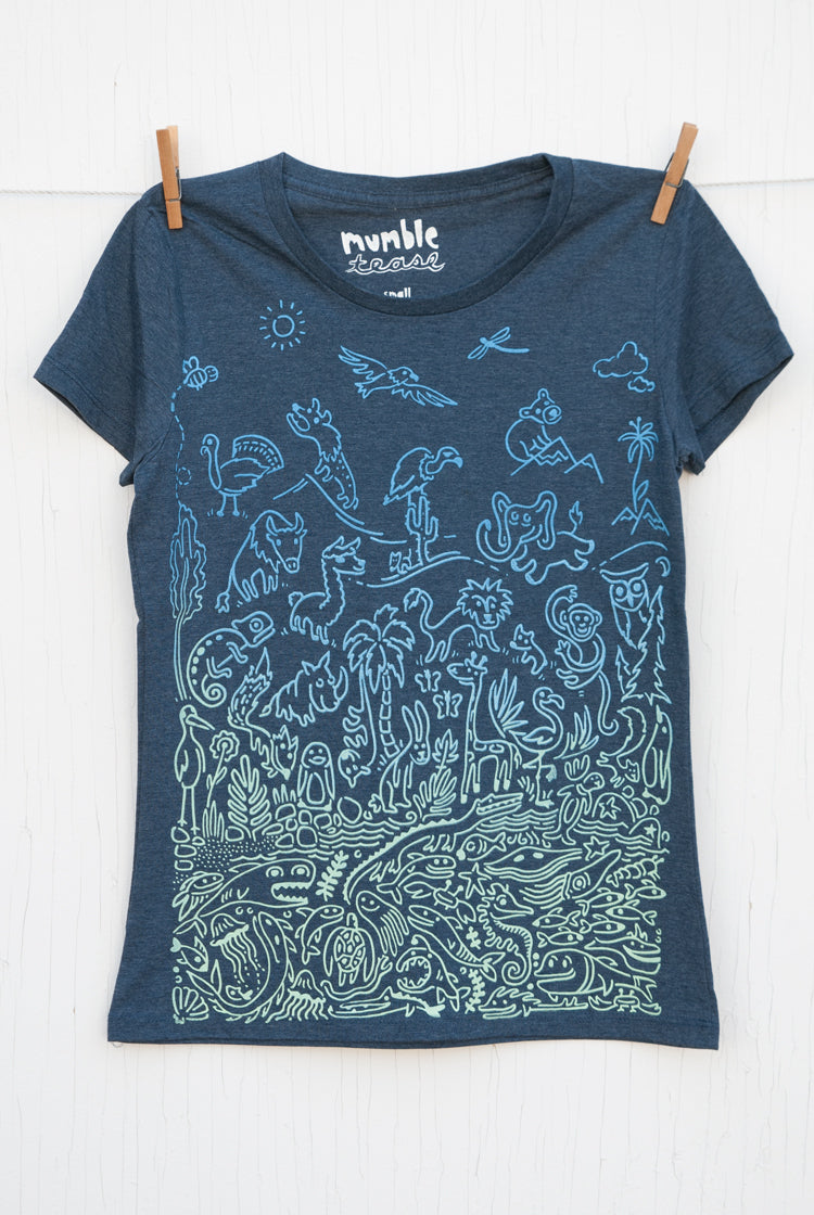 Sea to Sky Ombre - Dusk Blue Women's T-shirt