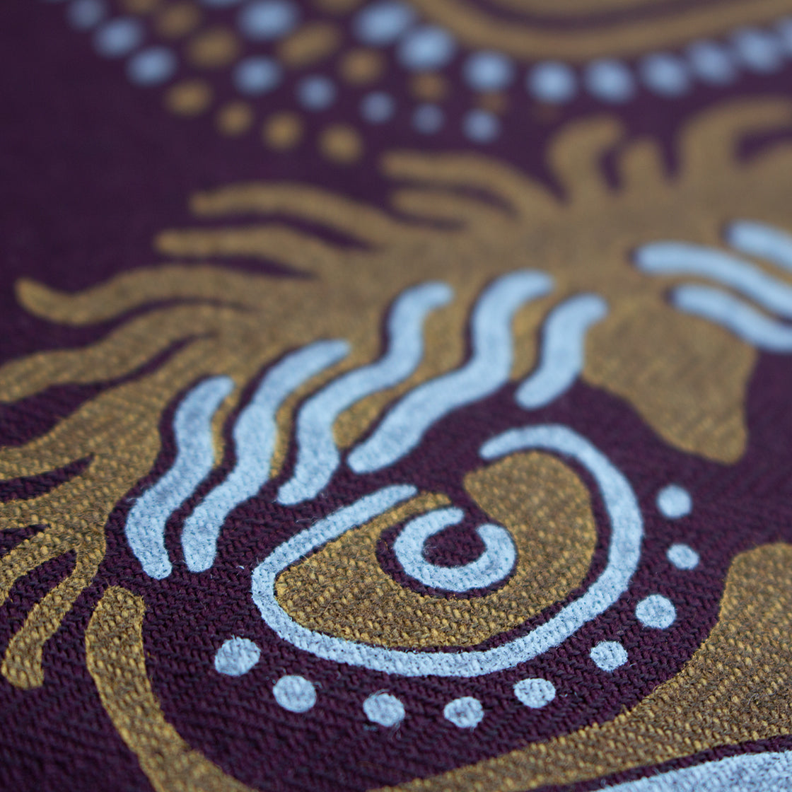 Say Something - Silk-Screened Art Print on Fabric