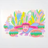 A Beached Mermaid Probably Needs a Sweater - Original Painting