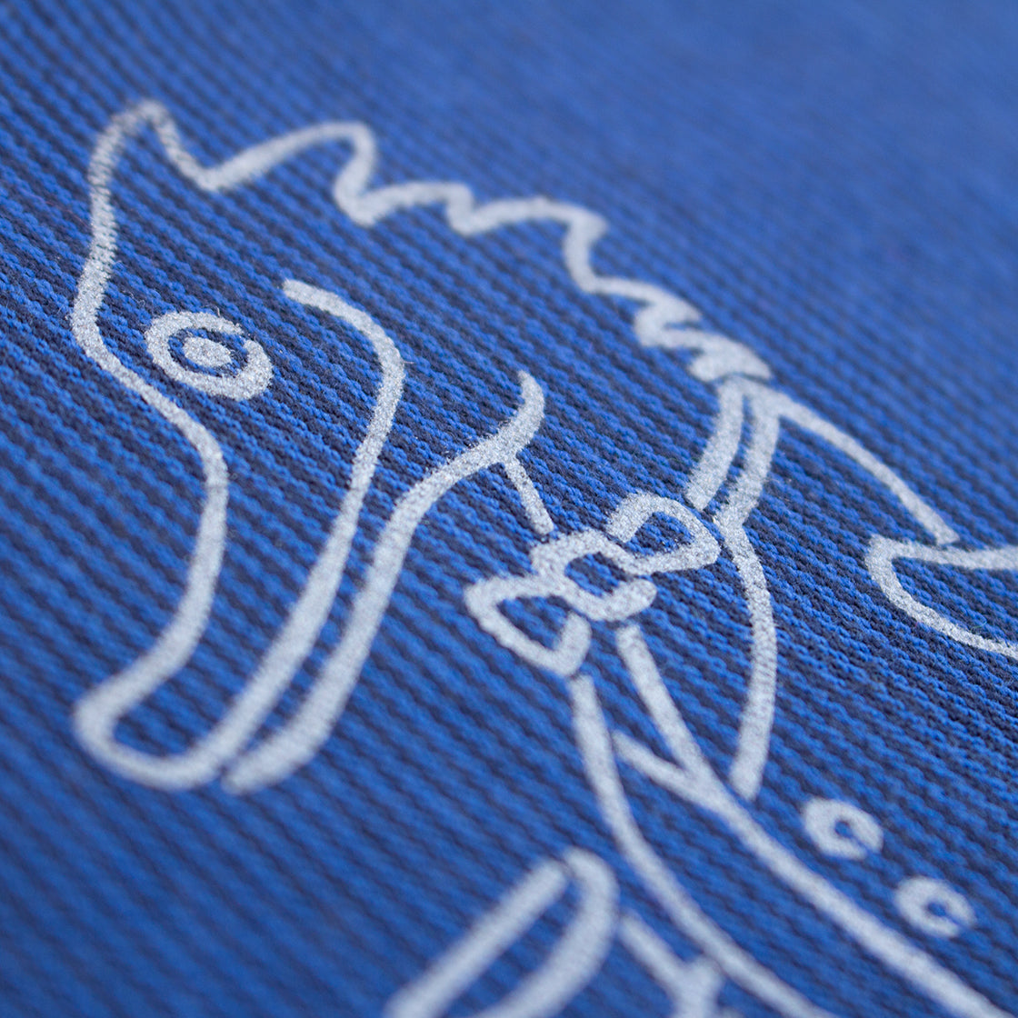 Underwater Tea Party - Silk-Screened Art Print on Fabric