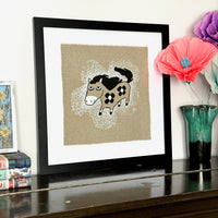 2026, Year of the Fire Horse - Screen-Printed Art Print on Fabric
