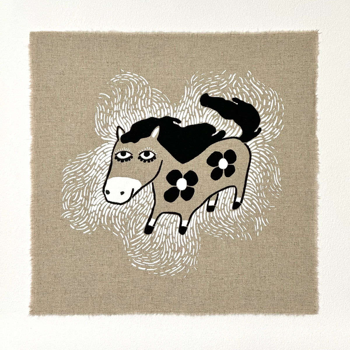 2026, Year of the Fire Horse - Screen-Printed Art Print on Fabric