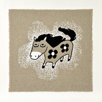 2026, Year of the Fire Horse - Screen-Printed Art Print on Fabric