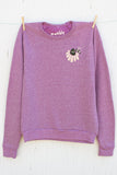 Bee Happy - Purple Unisex Fleece Pullover