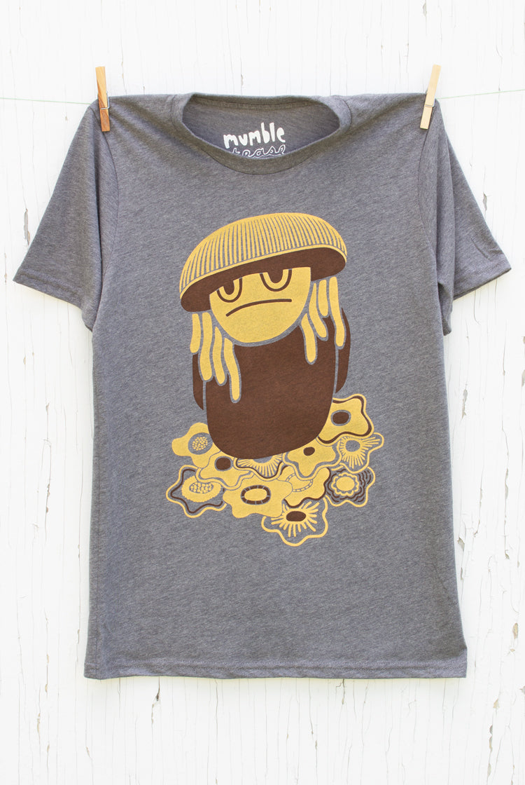 No-Fun-Guy - Ash Grey Men's T-shirt