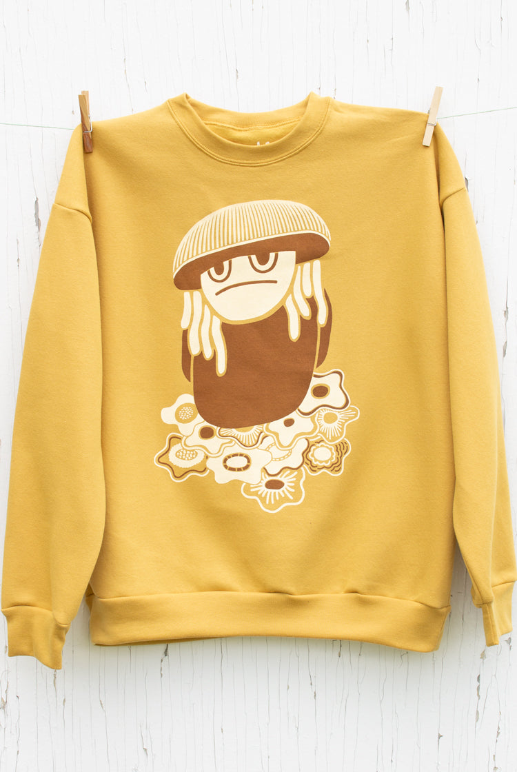 No-Fun-Guy - Mustard Yellow Unisex Pullover