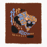 Bison - Silk-Screened Art Print on Fabric