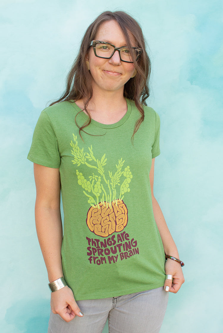 Sprouting Brain - Kiwi Women's T-shirt