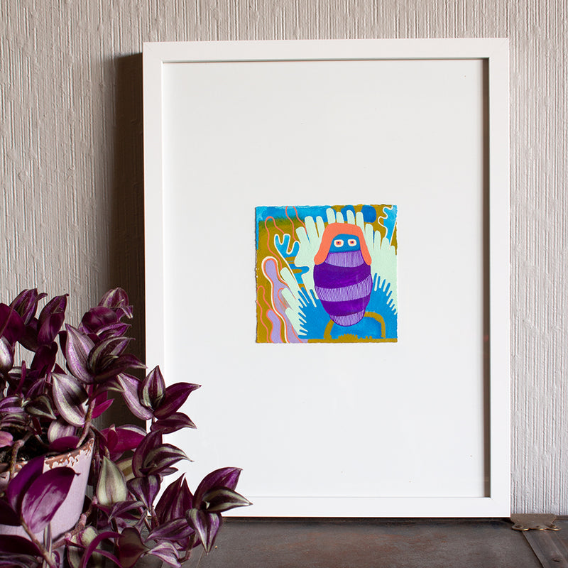 I am a Caterpillar, Yes I am - Original Painting