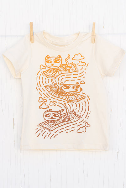 Carpet Cats - Natural Kid's T-shirt