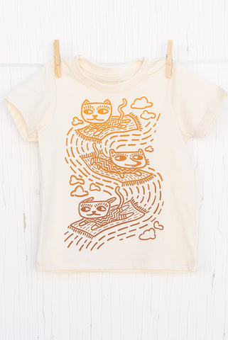 Carpet Cats - Natural Kid's T-shirt