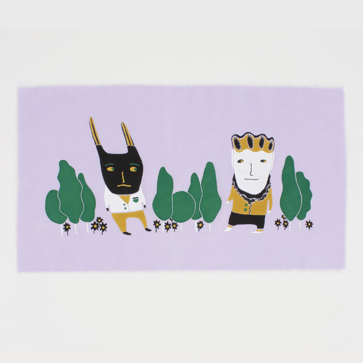 Too Close? - Silk-Screened Art Print on Fabric