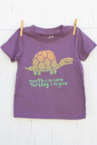 Murtle the Turtle - Lilac Kid's T-shirt
