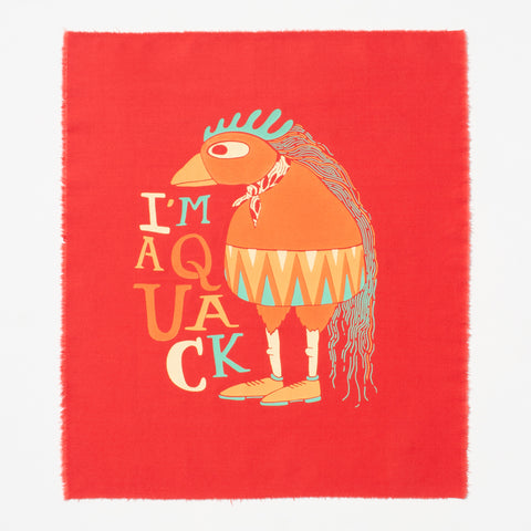 I'm A Quack - Silk-Screened Art Print on Fabric